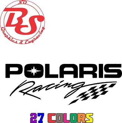 XL Polaris Vinyl Decal Snowmobile Send It Racing Snow Sport Bike ATV Racing noBS