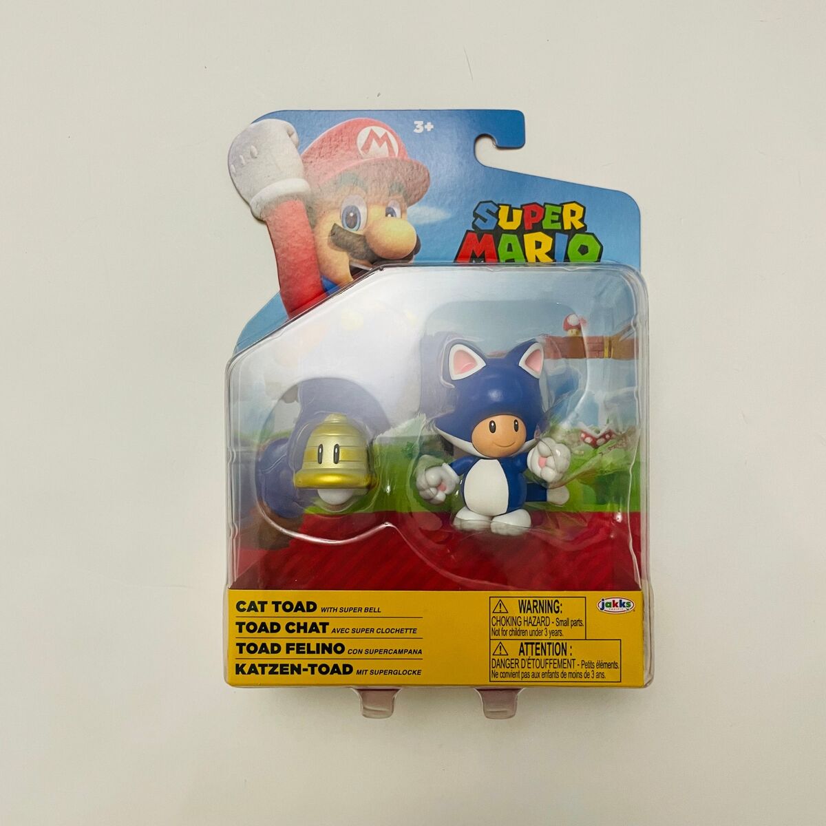 Nintendo Cat Mario with Bell 4in Figure