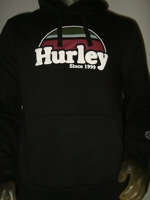 Hurley Men's Rise & Jam Full-Zip Hoodie - Cotton-Poly Blend With Kangaroo Pocket - View #2