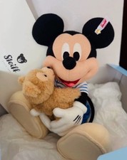 Disney X Steiff Mickey Mouse and Duffy Wool Motable Bear Limited Edition NEW