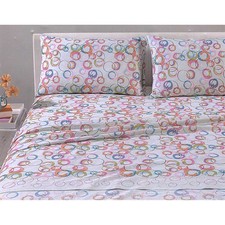 Lenzuola colorate offerta Caleffi Graphic iride