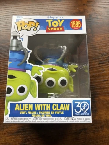 Funko Pop Toy Story Alien With Claw #1595 Mint Condition w/ Protector Disney