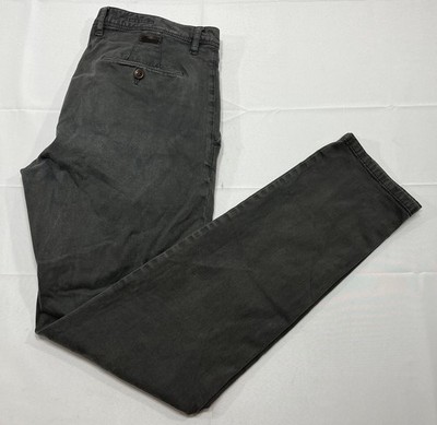 Alberto Jeans Men's 31x32  Tapered Leg Luxury T400 Slim Fit Gray - Stains