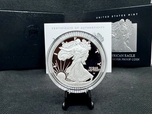 2023-S Proof American Silver Eagle with OGP & COA! 1 Oz .999 Silver!