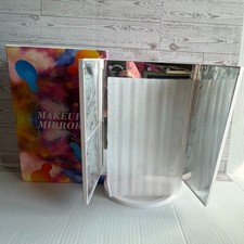 Trifold Makeup Mirror 24 LED 2X 3X 10X Magnifying Touch USB Vanity