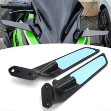For Kawasaki Ninja ZX-6R 636 2019-2026 CNC Rotating Winglet Downforce Mirrors