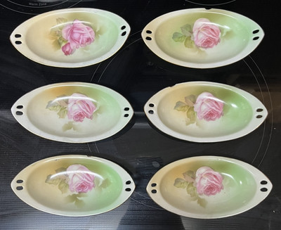 R S Germany Bone Dishes (set Of 6)