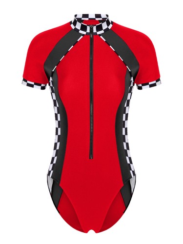 Womens One Piece Bodycon Jumpsuit Racing Suit Leotard Pool Party Bodysuit Bar - Picture 32 of 84