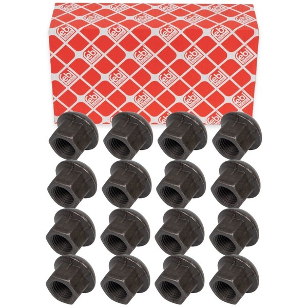 16X febi 46610 Radmutter M14X1,5 FüR Porsche 356 911 914 924 VW Bulli T1 T2 T3-image