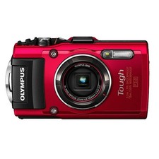 Used OLYMPUS TG-4 RED STYLUS Tough Digital Camera