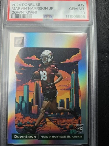 2024 Panini Donruss Optic Downtown! Marvin Harrison Jr. #12 GEM 10