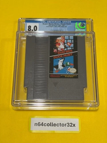 Super Mario Bros Duck Hunt (CGC: 8.0, SoQ R, 1988) Nintendo NES not PSA WATA VGA
