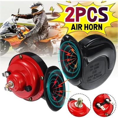 2 Stück Superhorn 12V 300DB super laut Hupe Schnecke Motorrad Auto LKW Boot Zug