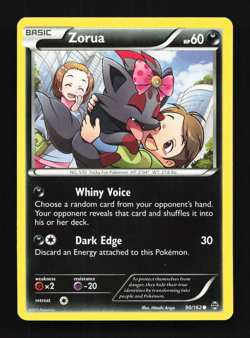 Zorua 90/162 LP BREAKthrough English Pokemon Card TCG