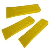 3Er Set Forstkeil Baum FäLlkeil 250Mm Holzspaltkeil Kunststoff Gelb Spaltkeil