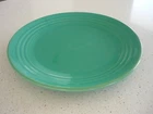 Vintage Bauer Pottery 12 1/2" Early Ringware  Green Chop Plate Platter PERFECT