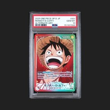 2025 ONE PIECE JAPANESE OP13-CARRYING ON HIS WILL ALT ART MONKEY D. LUFFY PSA 10