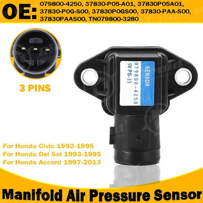 #ad Map Sensor Manifold Air Pressure for Honda Accord Civic Acura Integra 0798004250 $10.89