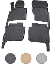 3D Gummi Fussmatten für VW Touareg | Typ 7P | 2010-2018 | passgenau mit Rand