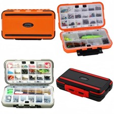 1Pcs Waterproof Fishing Tackle Box Waterprays Organizer with Removable Divide...
