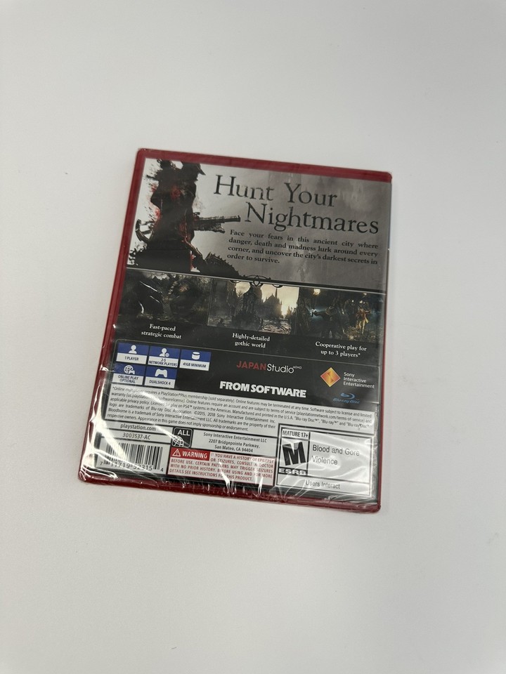 Bloodborne  Playstation Hits  PS4 Japan FactorySealed Game New Action Rpg Sony 4948872015745 - View #7