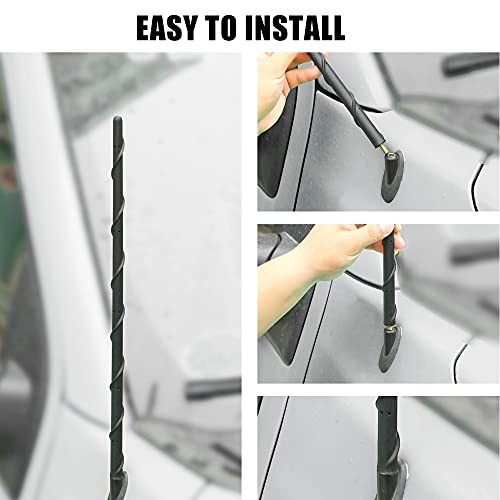  Antenna fits for Dodge Ram 1500 2500 3500 2009-2025,16 inches Flexible Rubber 