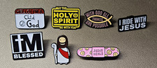 Christian Enamel Pin Lot - Holy Spirit, Jesus, Child of God Christian Pinbacks