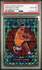STEPHEN CURRY - 2020 Panini Mosaic #4 - STAINED GLASS PSA 10 - Warriors