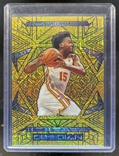 2024-25 Panini Obsidian Clint Capela Electric Etch Gold Flood #/10 Hawks