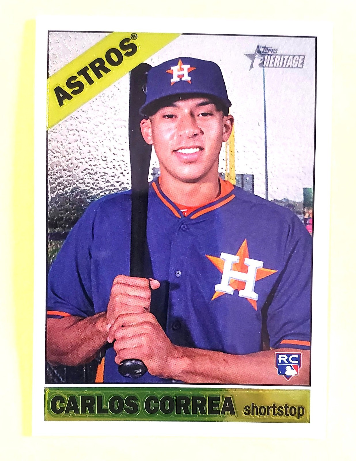 CARLOS CORREA RC   2015 TOPPS HERITAGE CHROME  #563   785/999