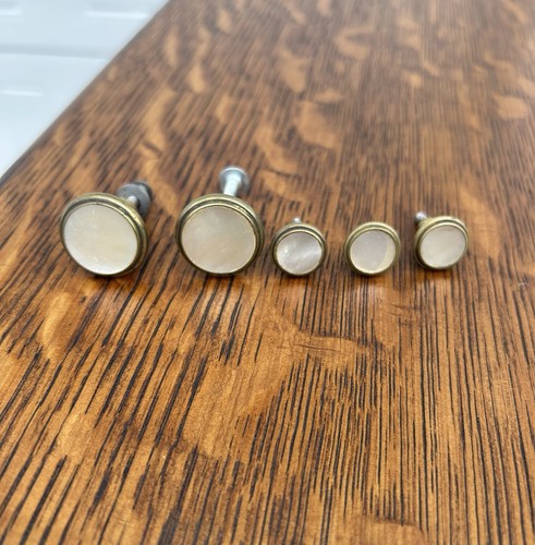 Original Globe Wernicke/Macey Mother of Pearl Barrister Bookcase Knobs