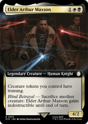 Elder Arthur Maxson (Extended Art) - Foil NM MTG Universes Beyond: Fallout