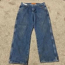 Wrangler FR Riggs Workwear Jeans Mens 36x30 Blue Flame Resistant 10FR3W020