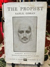 The Prophet by Kahlil Gibran, 41st Printing,May 1944,HCDJ,Alfred Knopf Publish