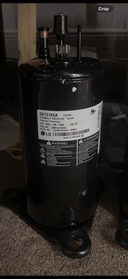 LG GK151KAA Rotary Compressor 15,400 BTU 208-230V R410A Daikin McQuay
