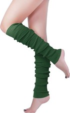 Women Warm Leg Warmers 80s Retro Party Costume Knit Ballet Neon Long Socks
