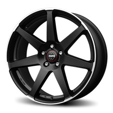 CERCHIO IN LEGA PER SKODA YETI 8,0J18" 5X112 42 72,30 MOMO SEVEN NERO OPACO DIAM