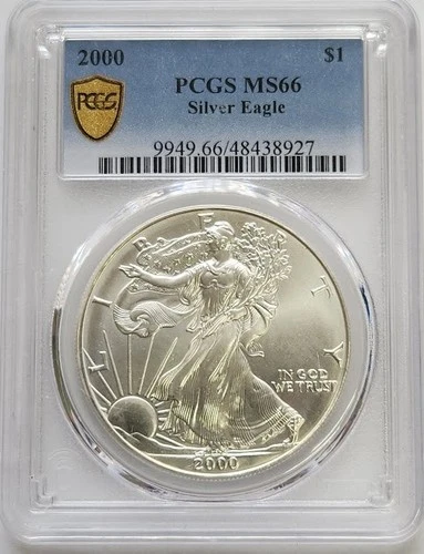 2000 Silver Eagle PCGS MS66