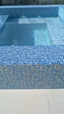 Blue Glass Tile Backsplash 12 X 12 For Pool And Bathroom Mosaic
