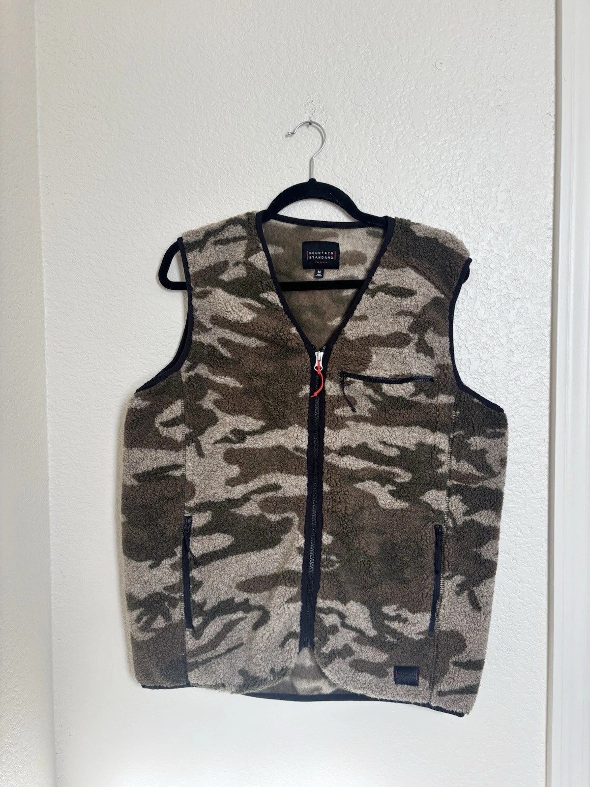 Mountain Standard Camo Sherpa Fleece Best Size M Medium Outdoor Vest