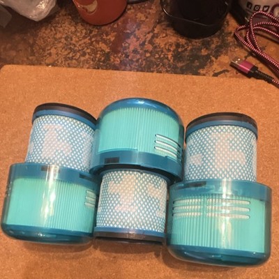 Vacuum Cleaner Filter Kit Set Includes 5 Blue Plastic Filters Filter/Filter Kit