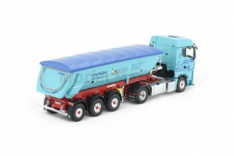TEKNO 86007 MAN TGX GM con semirimorchio vasca - Urs Huber 1/50 - Immagine 3 di 4