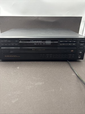 Vintage SONY CD Player CDP-C445 5 Disk ChangerJapan Stereo *TESTED WORKING