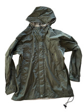 Marmot Youth M/8 PreCip Rain Jacket Hooded Green Nylon Lightweight