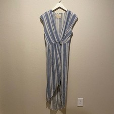 Daughters of the Revolution Dress Boho Chic plunge tulip hem Window Dress Size 1