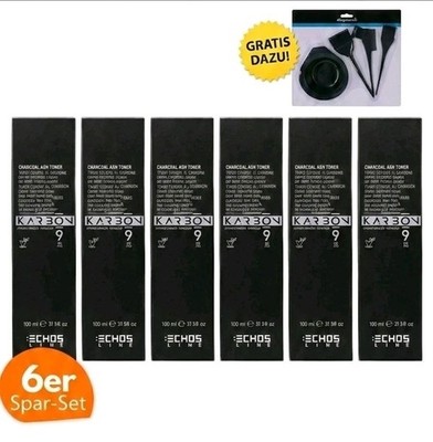 Echosline Karbon 9 Charcoal Color CB 8 Aschblond 6er Sparset