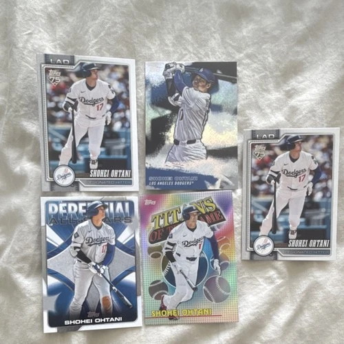 2026 Topps Shohei Ohtani Los Angeles Dodgers 5 Card Lot Stars All-Stars Titans