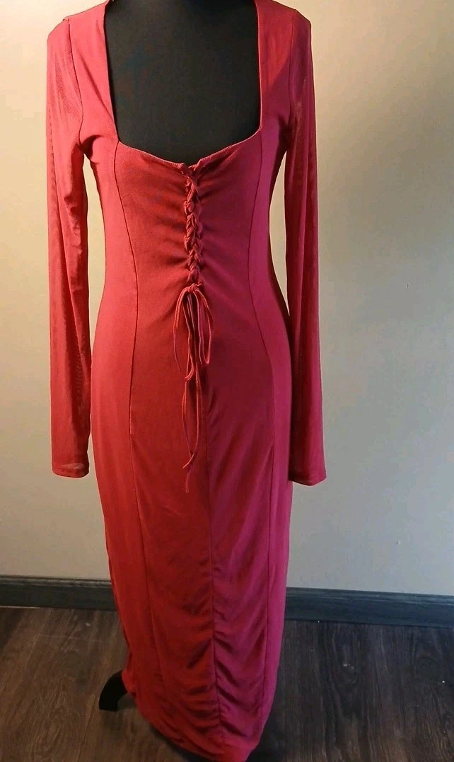 long sleeve fall dress mini Prom Dress | Formal Dress | Maxi Dress | Prom Gown | Burgundy | 0 | Tabitha Long Sleeve Mini Dress - Burgundy