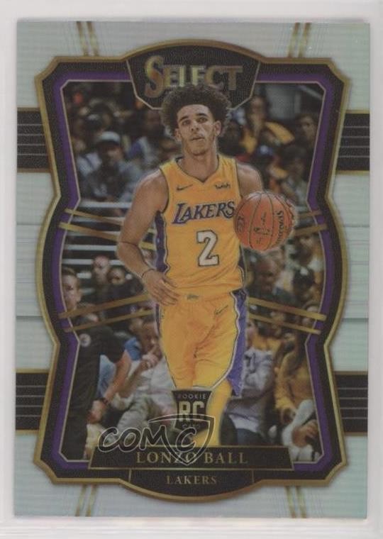 2017-18 Panini Select Premier Level Silver Prizm Lonzo Ball #161 mp7