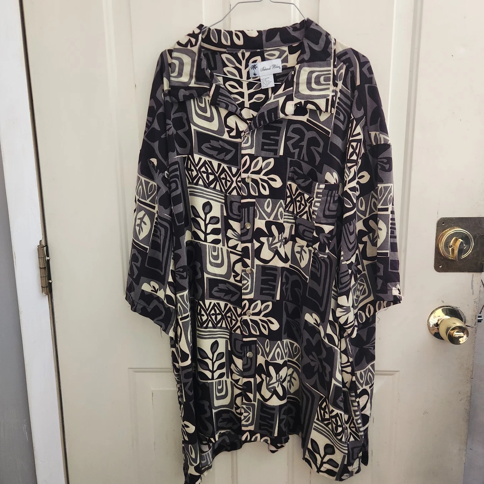 Island Blue Mens 4XL Button Up Shirt Short Sleeve 100% Rayon Beach Vacation...
Opens in a new window